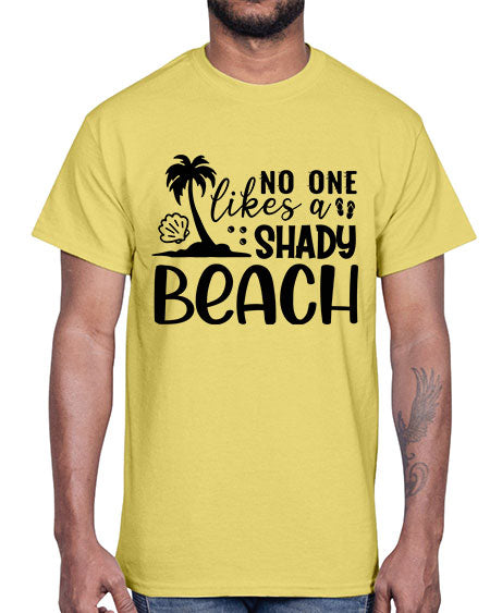 No one likes a shady beach 01#- summer- Cotton Tee