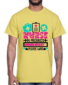 Nurse In Progress Please Wait Style Style 1160#- nurse- Cotton Tee