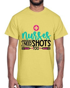 Nurses Need Shoot Too Style Style 1249#- nurse- Cotton Tee