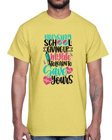 Nursing School Giving Style Style 1276#- nurse- Cotton Tee
