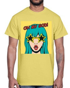 Oh My God 963#- art pop art- Cotton Tee