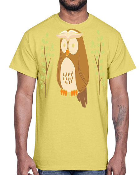 Owl of Athena Long Sleeve A TurtleRabbit 14#- owl- Cotton Tee