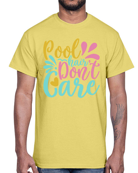 POOL HAIR DONT CARE Style 6#- summer- Cotton Tee