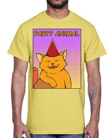 Party Animal 978#- art pop art- Cotton Tee