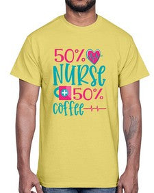 Percent Nurse Percent Coffee Style 1306#- nurse- Cotton Tee