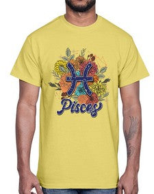 Pisces 129#- pisces- Cotton Tee