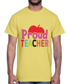 Proud Teacher 1341#- teacher- Cotton Tee