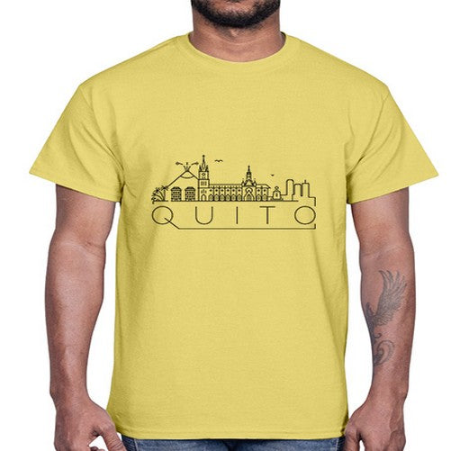 Quito Minimal Skyline 1700#- cities- Cotton Tee