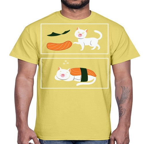 Ramen Cat Kawaii Anime Japanese Anime 279#- anime- Cotton Tee