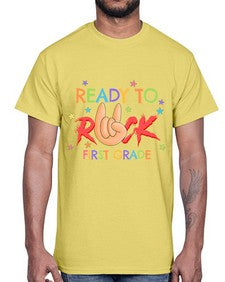 Ready to Rock first Grade 728#- first grade- Cotton Tee