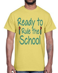 Ready to Rule the School 740#- graduation- Cotton Tee