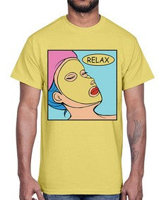 Relax 1013#- art pop art- Cotton Tee