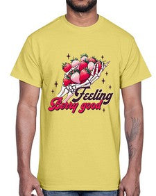 Retro Summer Doing My Berry 1506#- strawberry- Cotton Tee