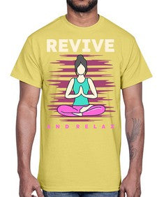 Revive and Relax 500#- yoga- Cotton Tee