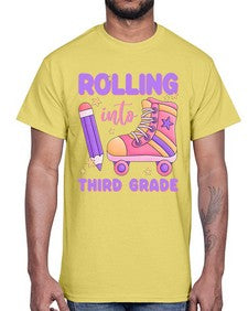 Rolling into third Grade 790#- third grade- Cotton Tee