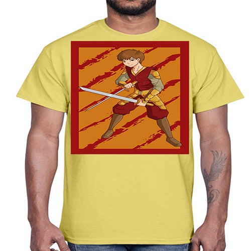Samurai boy 95#- anime- Cotton Tee