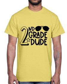 Second Grade Dude 816#- second grade- Cotton Tee