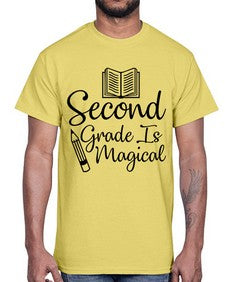 Second Grade Is Magical 820#- second grade- Cotton Tee