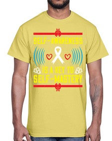 Self wareness is a key to self mastery Style 32#- Self awareness- Cotton Tee
