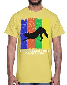 Set the Stage 515#- yoga- Cotton Tee