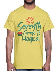 Seventh Grade Is Magical 869#- seventh grade- Cotton Tee