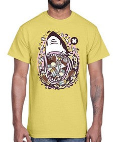 Shark Ice Cream 1523#- ice cream- Cotton Tee