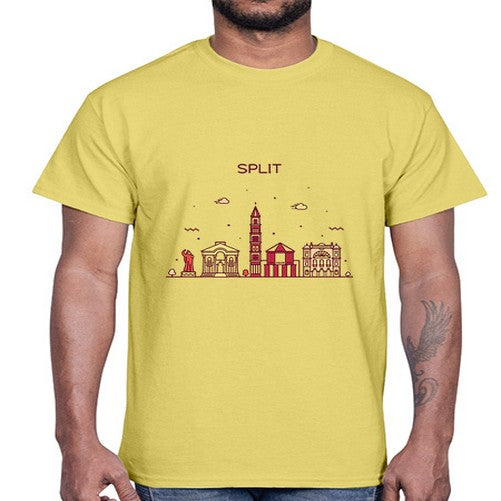 Split 1877#- cities- Cotton Tee