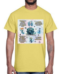 Straight Aquarius 468#- aquarius- Cotton Tee