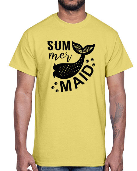 Sum mer maid 01#- summer- Cotton Tee