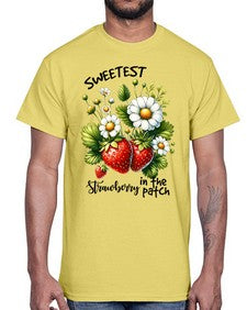 Sweetest Strawberry In The Patch 1598#- strawberry- Cotton Tee