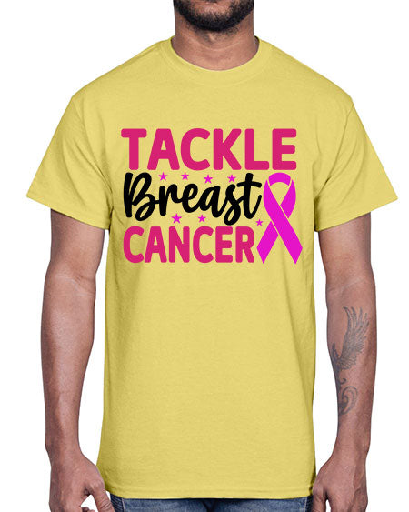 Tackle Breast Cancer 5#- breast cancer- Cotton Tee