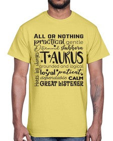 Taurus 573#- taurus- Cotton Tee
