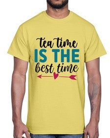Tea Time Is The Best Time 1614#- tea- Cotton Tee