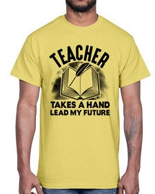 Teacher take a hand Style 383#- teacher- Cotton Tee