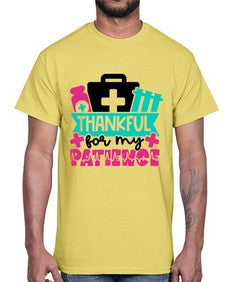 Thankful For My Patience Style Style 1492#- nurse- Cotton Tee