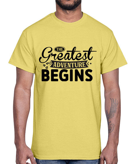 The Greatest Adventure Begins 456#- kids- Cotton Tee