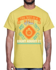 The Net is a waste of time and thats exactly whats right about it 56#- internet- Cotton Tee