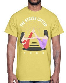 The Stress Cutter 562#- yoga- Cotton Tee