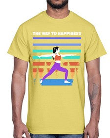 The Way to Happiness 566#- yoga- Cotton Tee