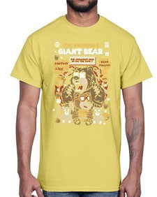 The incredible bear 251#- cartoon animals- Cotton Tee