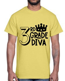 Third Grade Diva 953#- third grade- Cotton Tee
