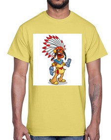Thnksgvngindian 254#- cartoon general- Cotton Tee