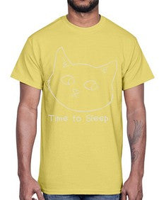 Time to Sleep- cats- Cotton Tee