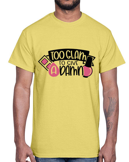 Too Glam To Give A Damn Style 10#-makeup Cotton Tee