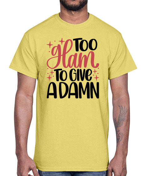 Too Glam To Give A Damn Style 9#-makeup Cotton Tee