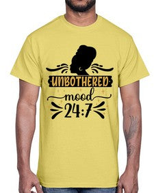Unbothered mood Style 2#- black girls or women- Cotton Tee