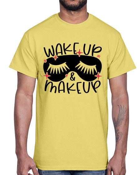 Wake Up Makeup Style 8#-makeup Cotton Tee