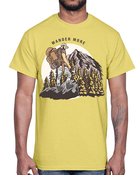 Wander More 3#- nature- Cotton Tee