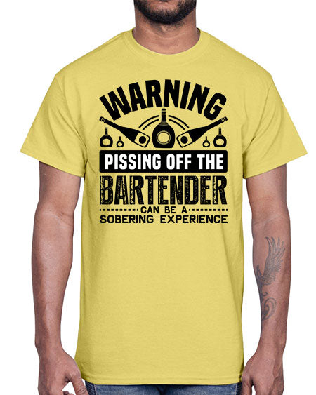 Warning Style 462#- bartender- Cotton Tee