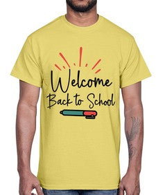 Welcome Back to School 994#- last day of school- Cotton Tee
